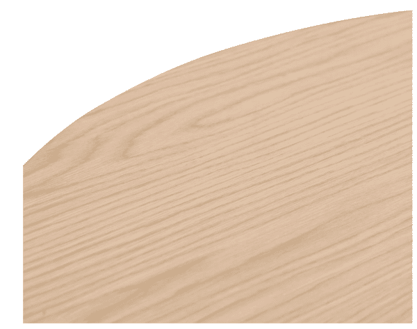 DAMARIS Round Oak Veneer Coffee Table - 1.1m Natural - Image 2